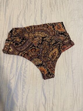 NWOT Montce Paisley High-Waist Bikini Bottom - Autumn Multi